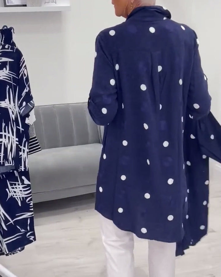 Drune | Lässige Bluse mit Punkten