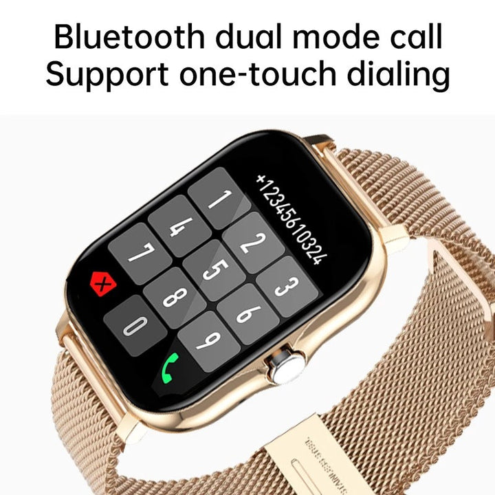 Drune Smart Uhr Schrittzähler Herzfrequenzüberwachung Bluetooth Anruf