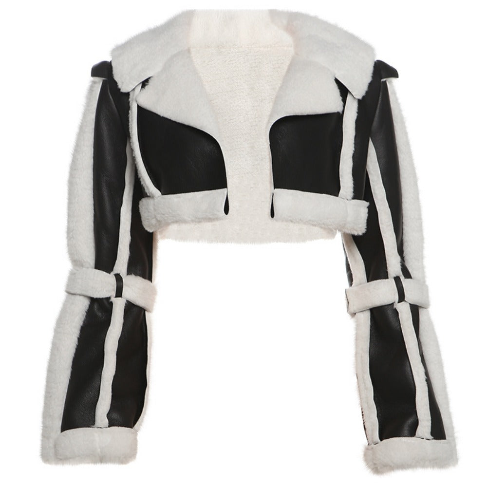 Drune | Shearling Cropped Jacket für Damen - Natalia