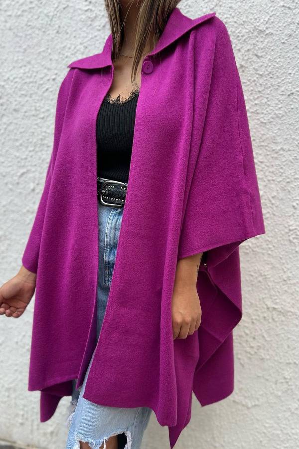 Drune | Farbe lässiger Cardigan lockere Einzelknopf Windbreaker Jacke