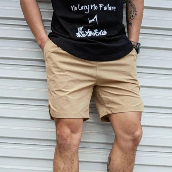 Drune | Atmungsaktive, Einfarbige Badeshorts für Männer mit Kordel