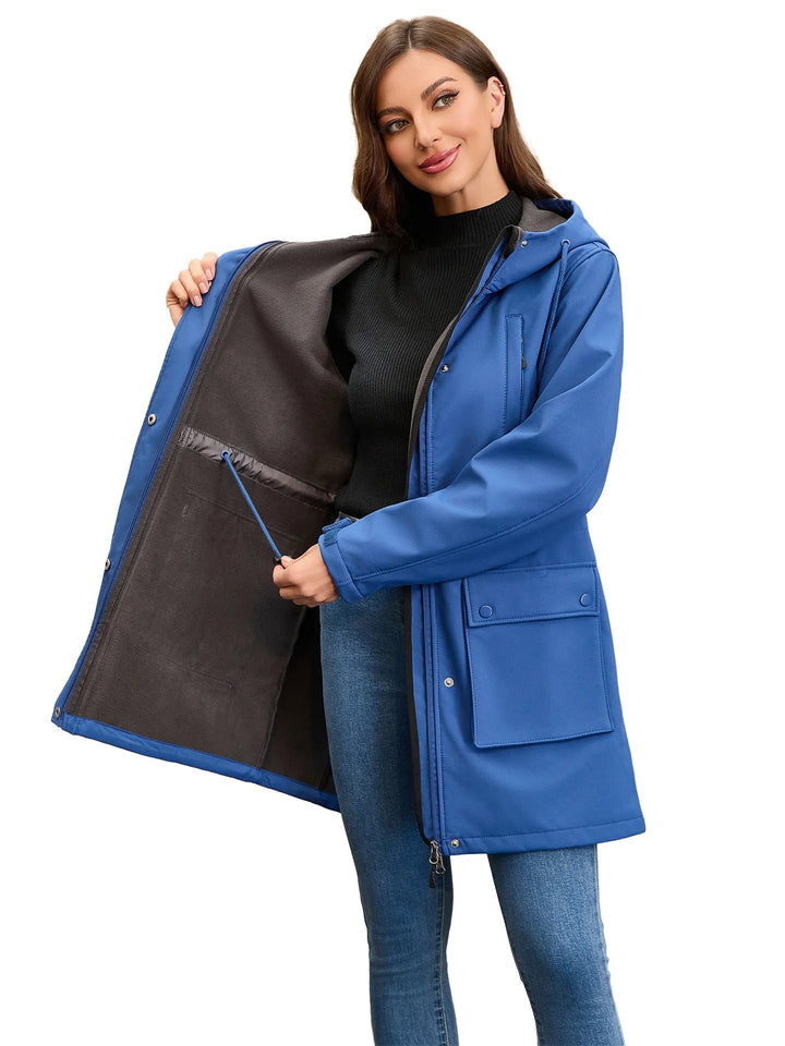 Drune | Wasserdichte Softshell-Jacke mit Kapuze für Damen Elina