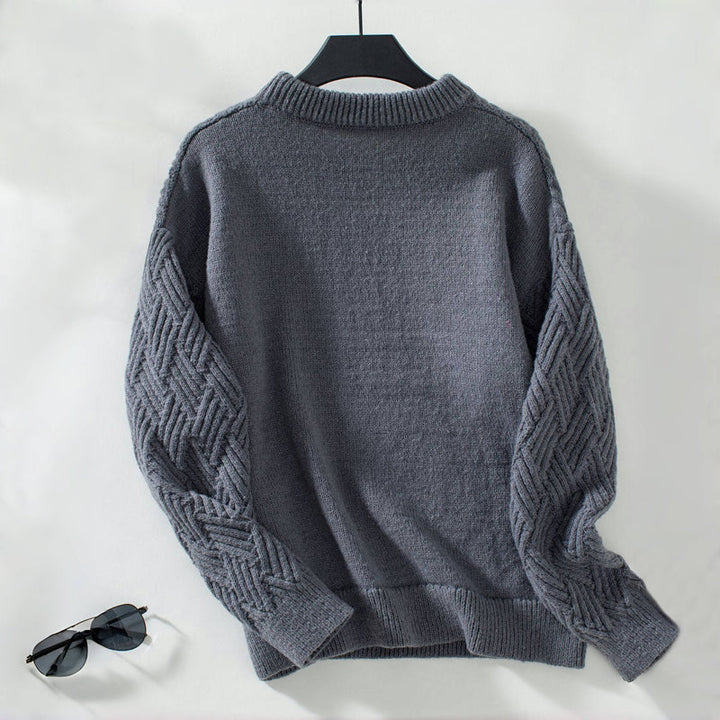 Drune | Einfarbiger Pullover Mit Weichem Stoff