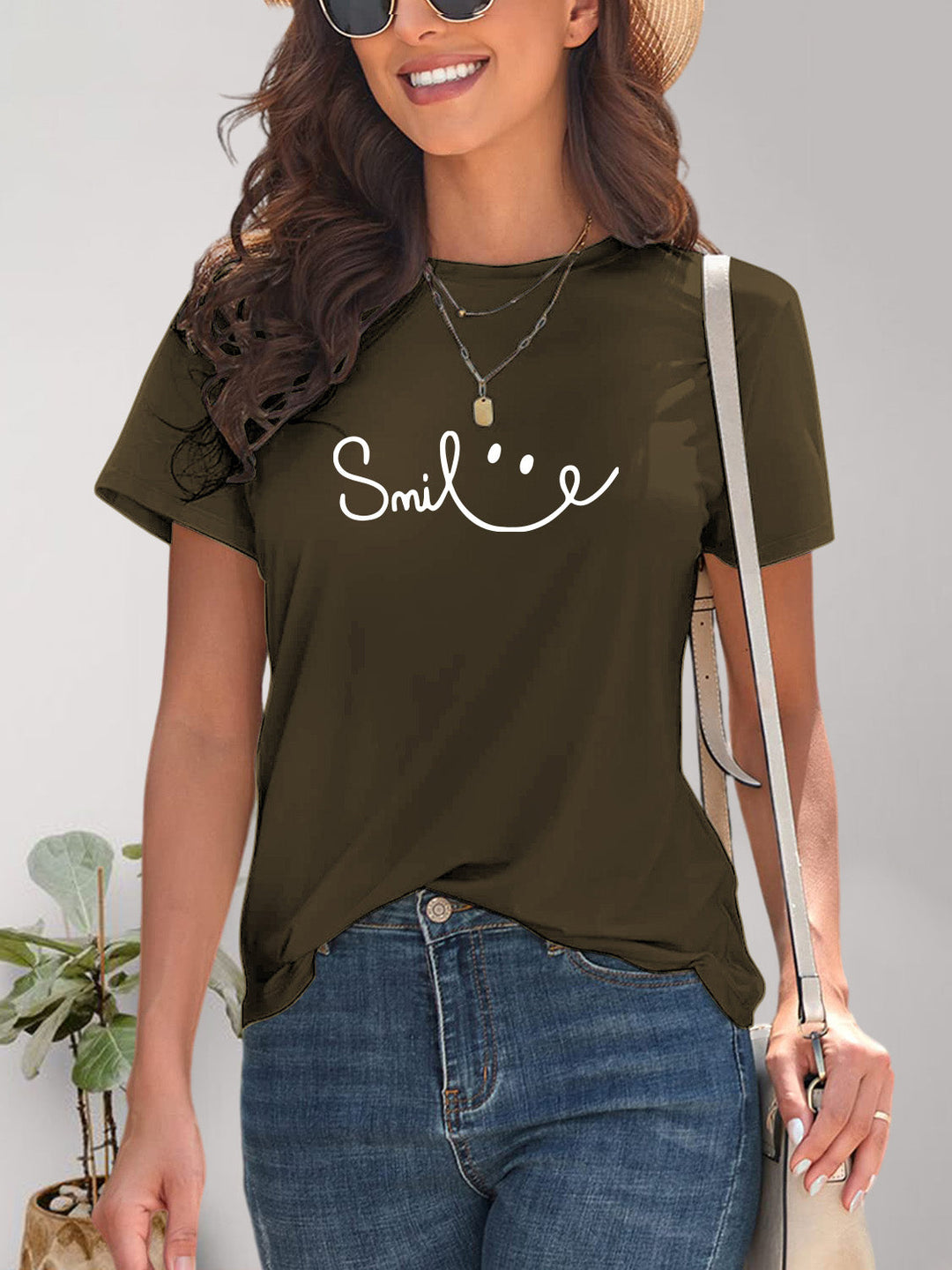 Drune | Smile Rundhals Kurzarm T-Shirt