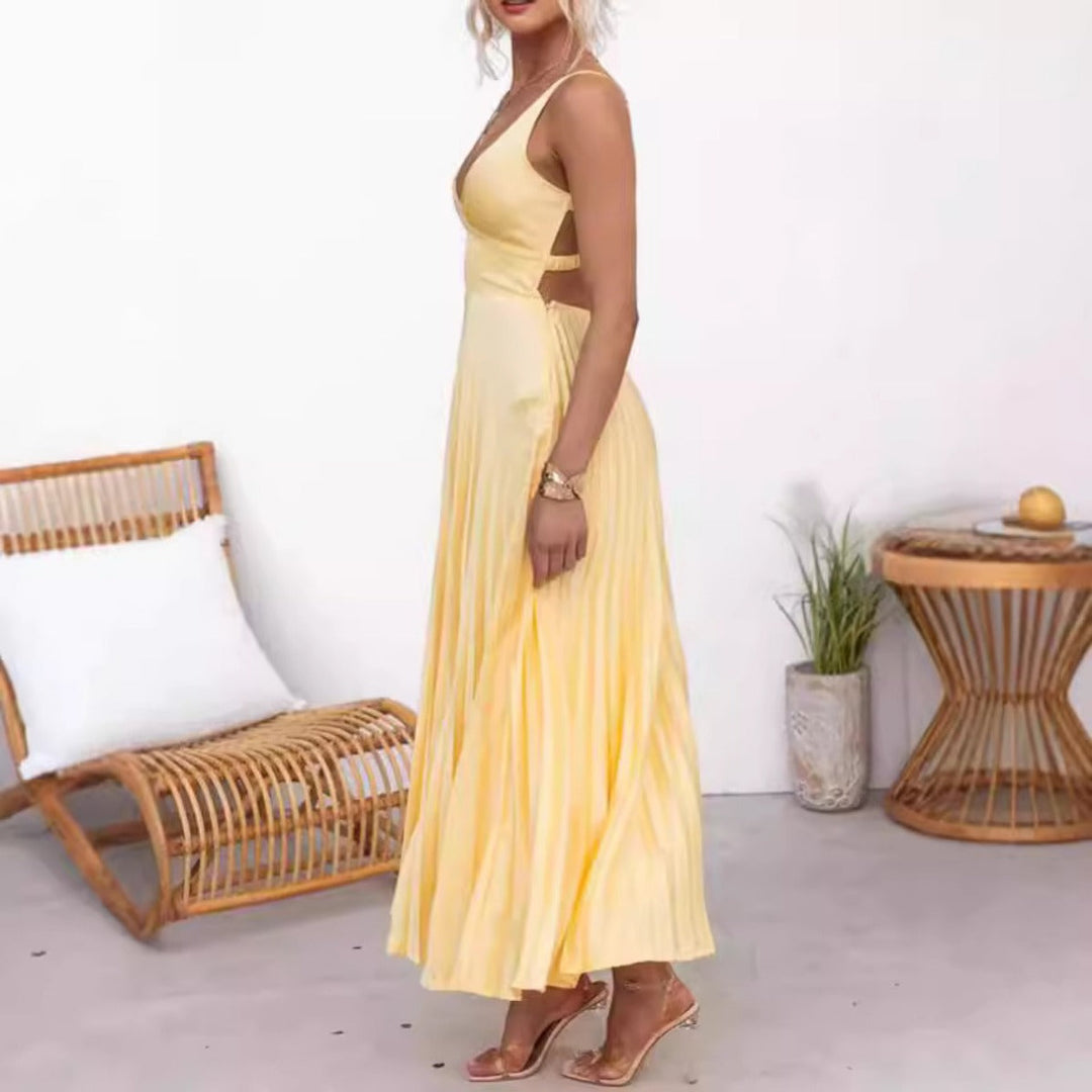 Drune | Kleid aus Satin mit Hosenträgern