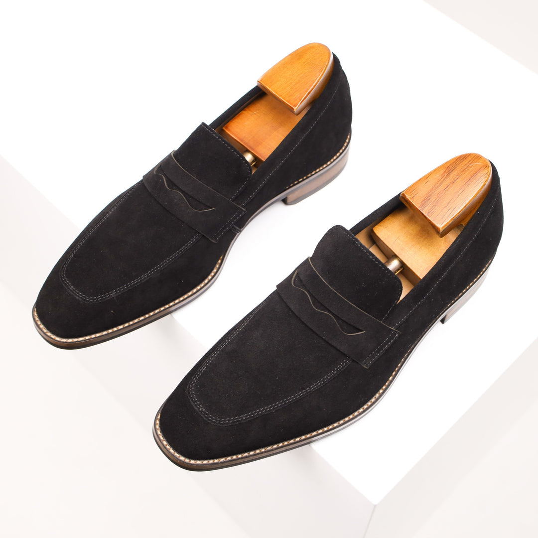 DruneSlip On Leder Penny Loafers Herrenschuhe