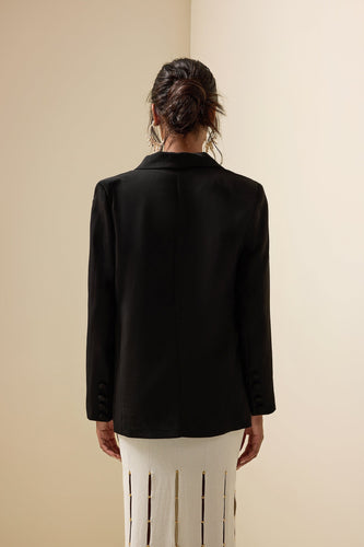 Drune | Kontrast Langarm Blazer Jacke