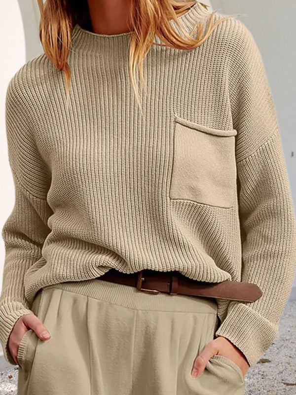 Drune | Cozy, relaxed knit sweater with pockets