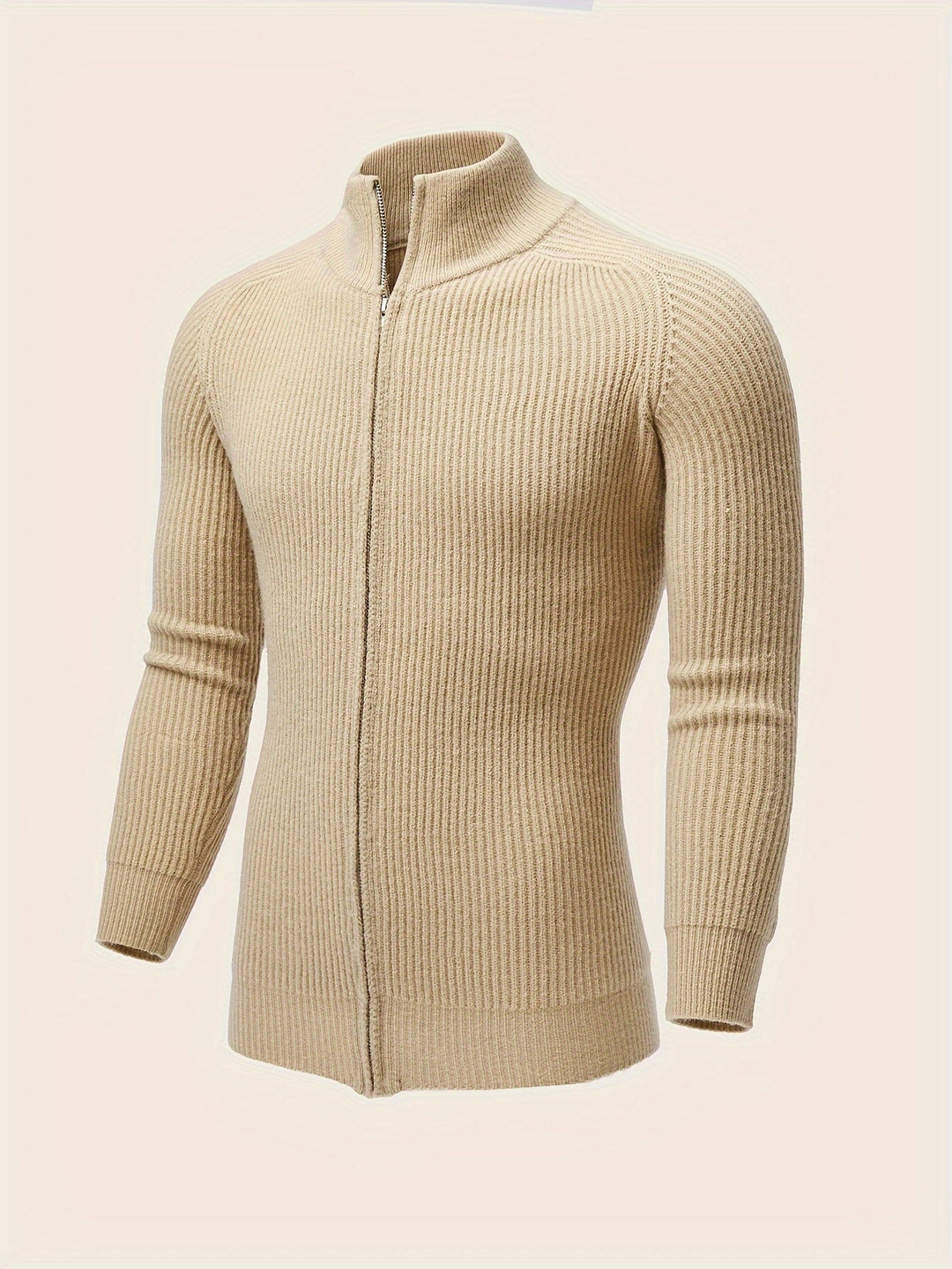 Drune | Herren Pullover Strickjacke mit Reißverschluss