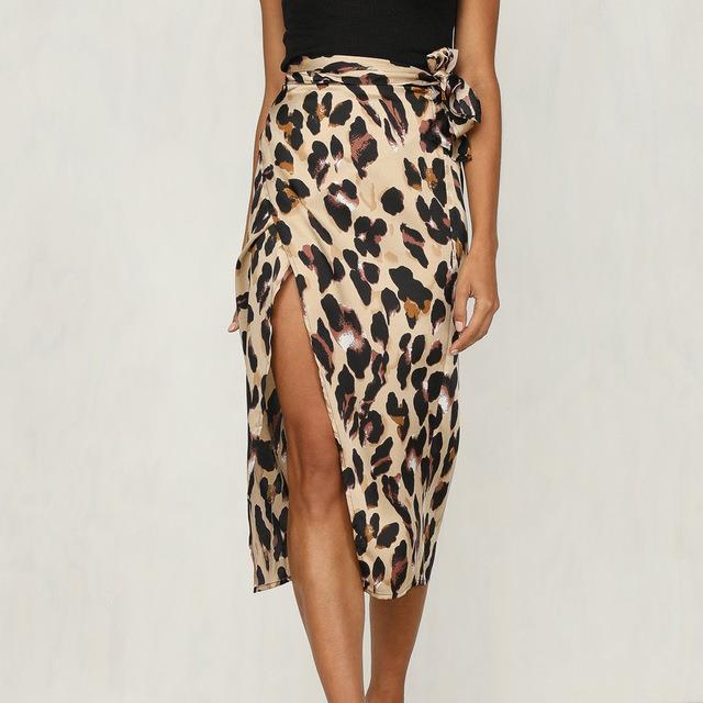 Drune | Eleganter Rock mit Leopardenmuster