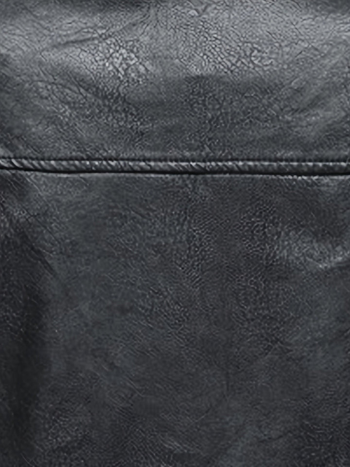 Drune | Bequeme Lederjacke mit Stehkragen