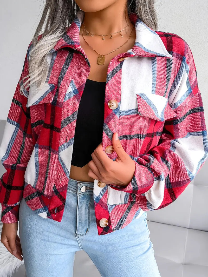 Drune | Karierte Flanelljacke - Kurzschnitt
