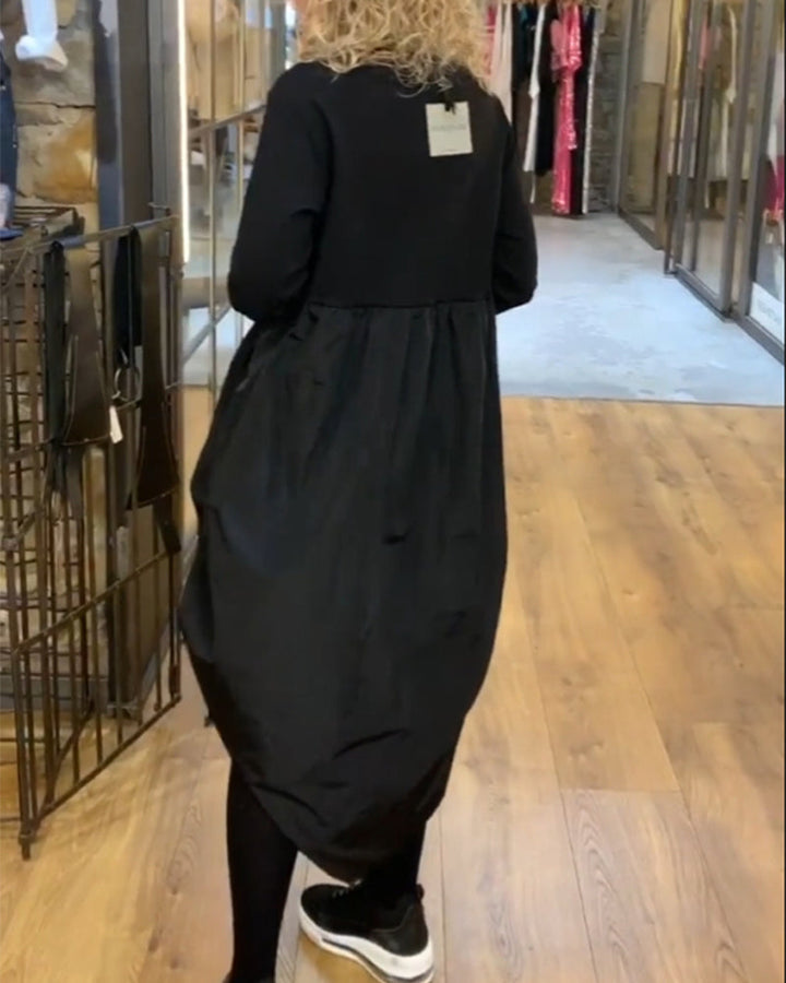 Drune | Patchwork Kleid mit Kordelzug