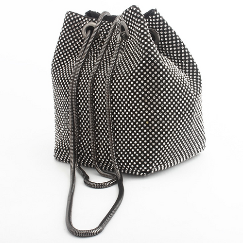 Drune | Schultertasche - Schwarz, Silber Gold - Luxus und Vielseitige Ausstrahlung