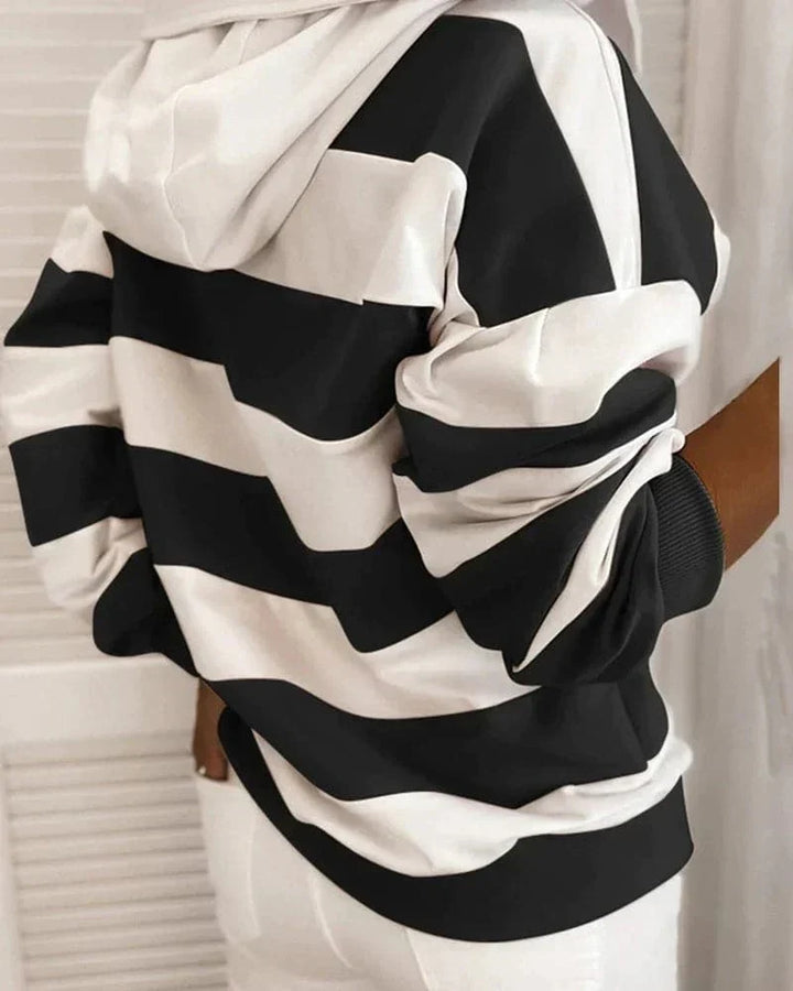 Drune | Hoodie Strickdetails Lockere Passform Weiche Materialien