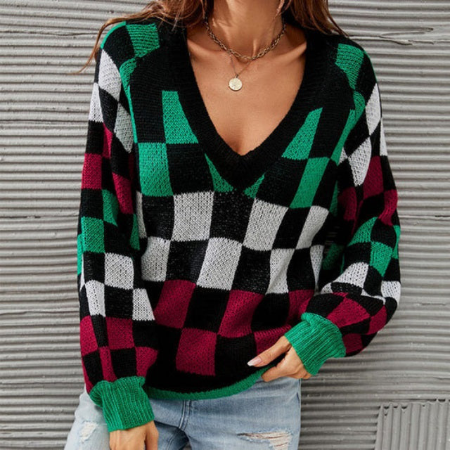 Drune | Pullover in Kontrastfarbe mit Modernem Schnitt