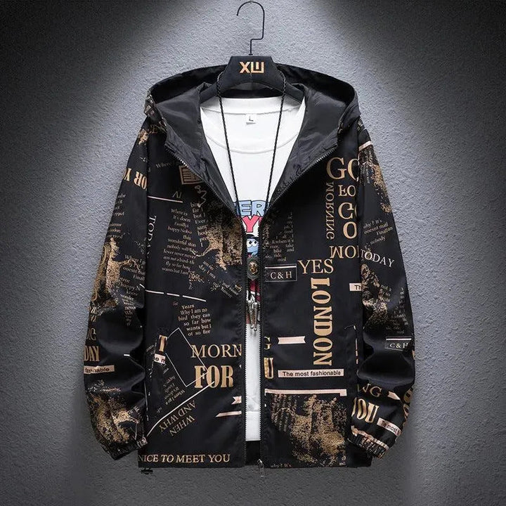 Drune | Umkehrbare Herrenjacke mit Camouflage-Druck