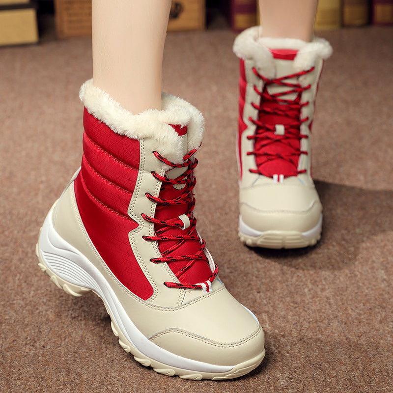 Drune | wasserdichte Winterstiefel mit Plüschfutter, Schnürverschluss und stabiler Sohle