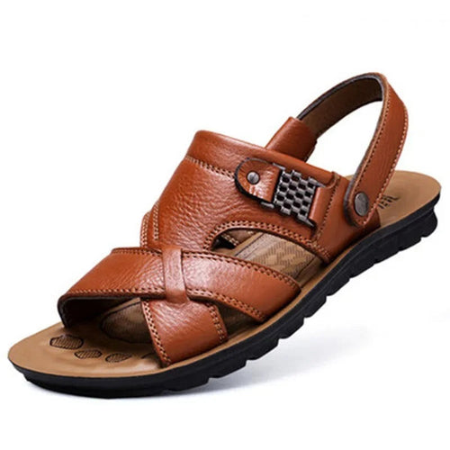 Drune | Modische Pu Leder Sandalen