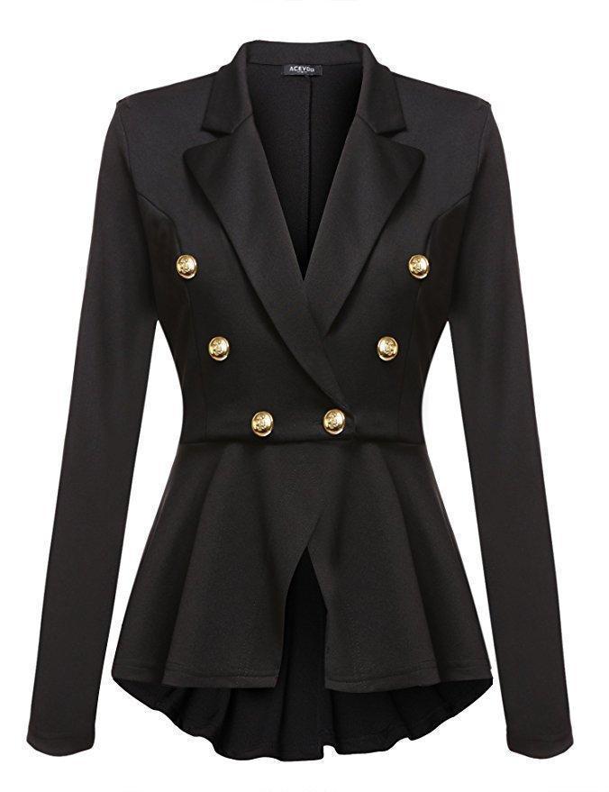 Drune | feminine Revers-Doppelreiher-Blazer