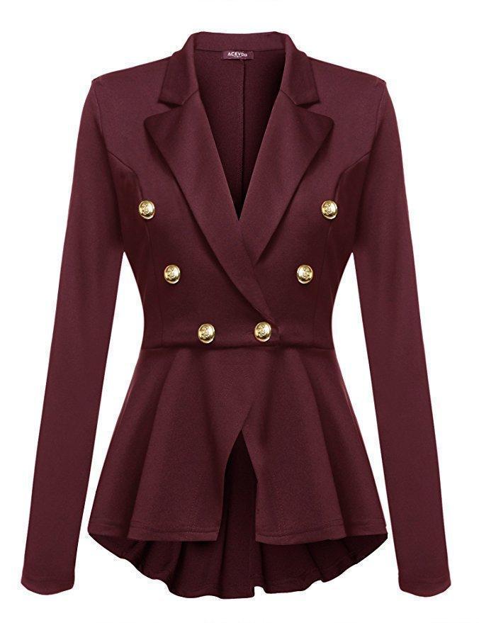 Drune | feminine Revers-Doppelreiher-Blazer