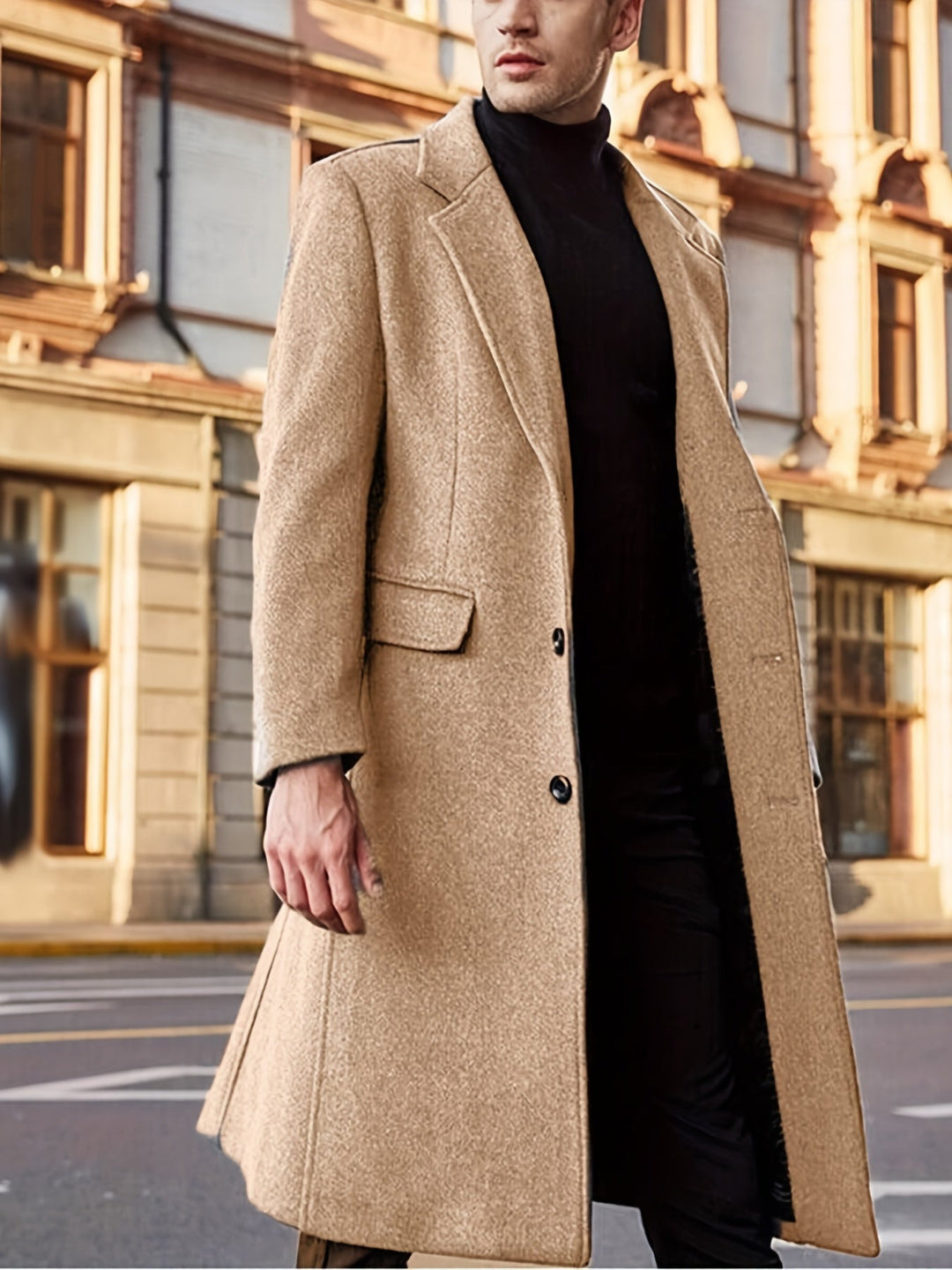 Drune | elegante Winter-Trenchjacke für formelle Anlässe für Männer - Ideal für Herbst/Winter
