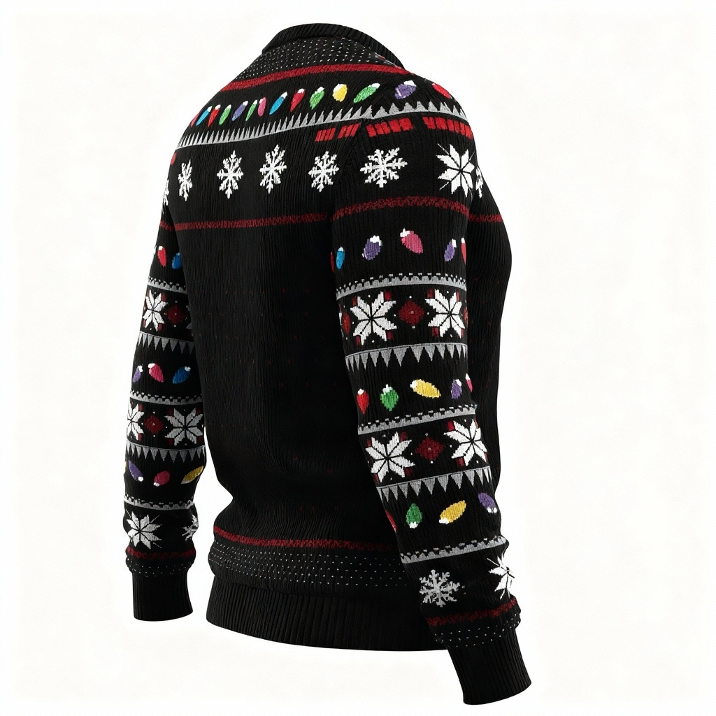 Drune | Santa Claus Print - Hässliches Weihnachts-Icon-Mash-Up Hässlicher Pullover