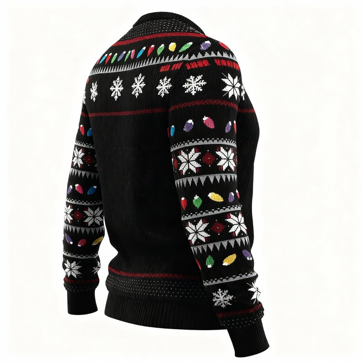 Drune | Santa Claus Print - Hässliches Weihnachts-Icon-Mash-Up Hässlicher Pullover