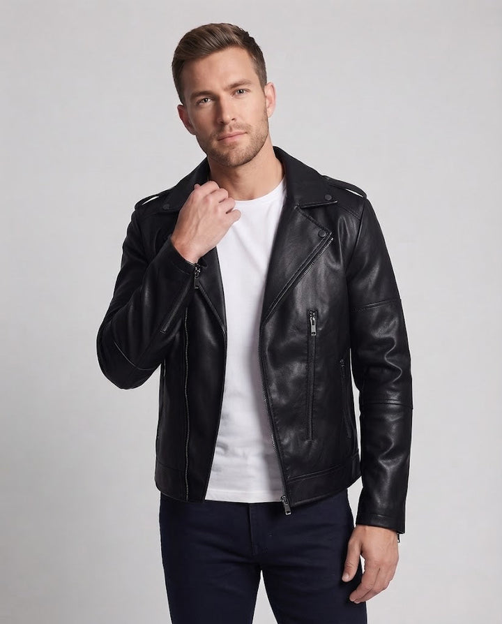 Herren Modische Bikerjacke Drune