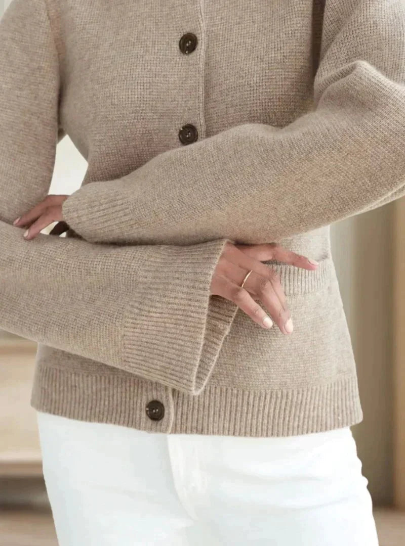 Drune | Strickjacke - Wollmischung - Reguläre Passform - Knopfverschluss - Mit Fronttaschen
