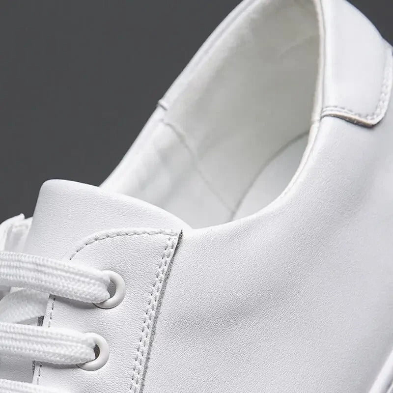 Herren Sneaker Leder Elegant Bequem
