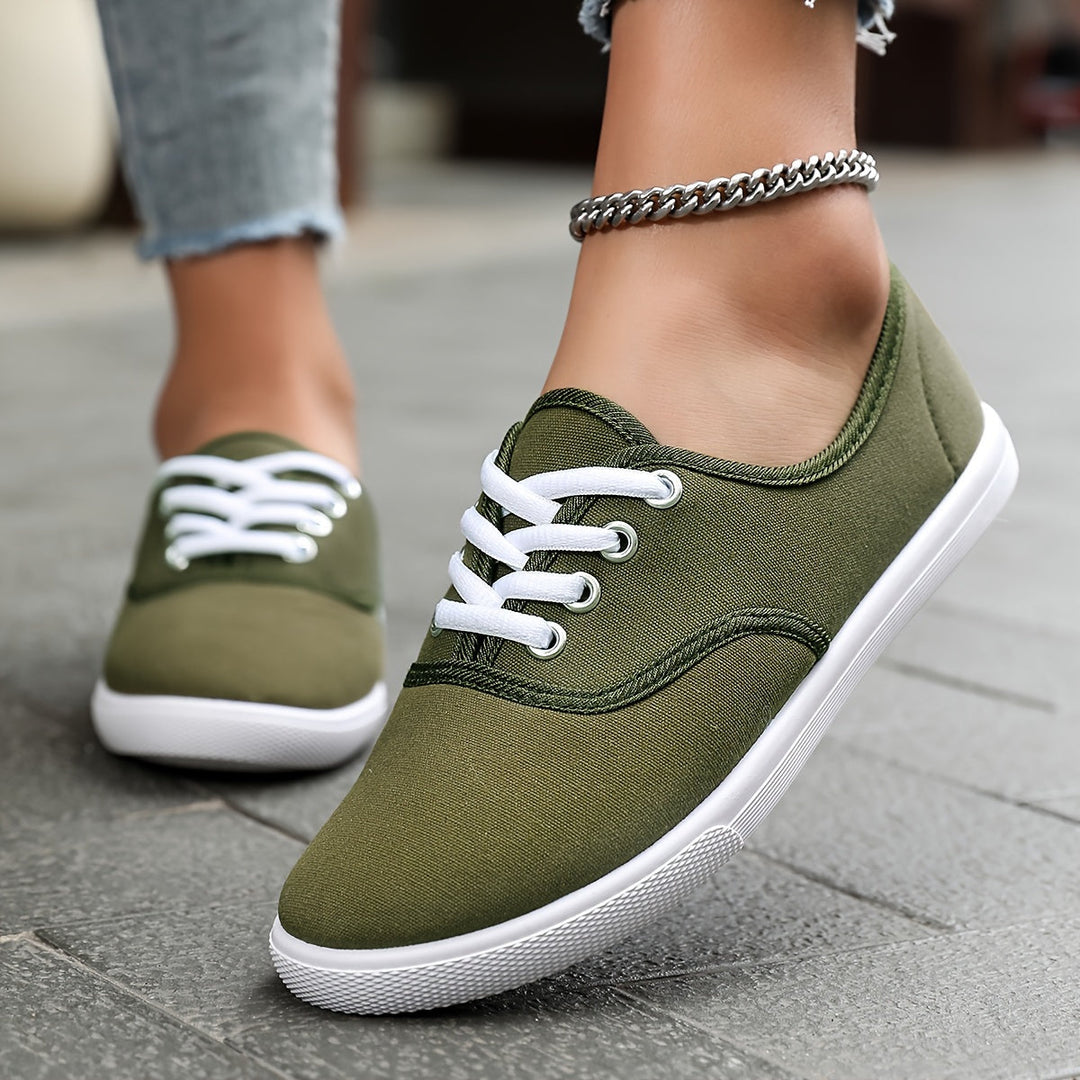 Drune | Bequeme Niedrige Canvas Schnürschuhe