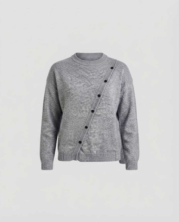 Damen Oversize-Buttoncardigan aus weichem Feinstrick mit Schulter-Cut-Out Drune