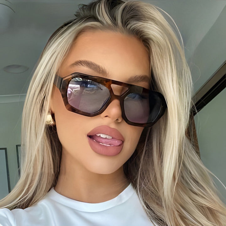 Drune | Unregelmäßige Doppelstrahl-Sonnenbrille
