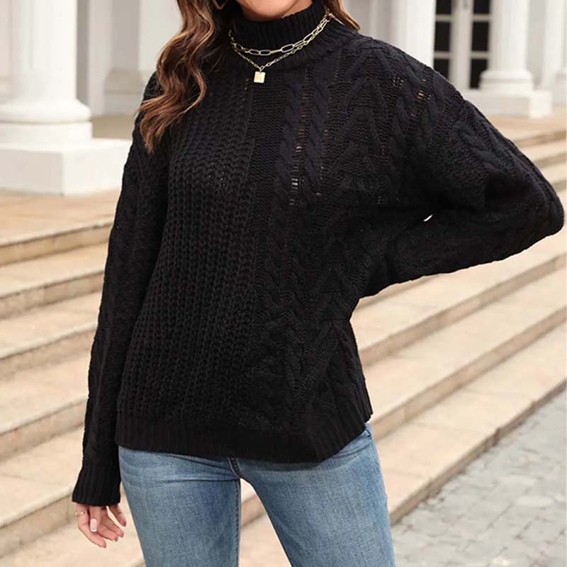 Drune | Zopfmuster Strickpullover im Klassischen Design