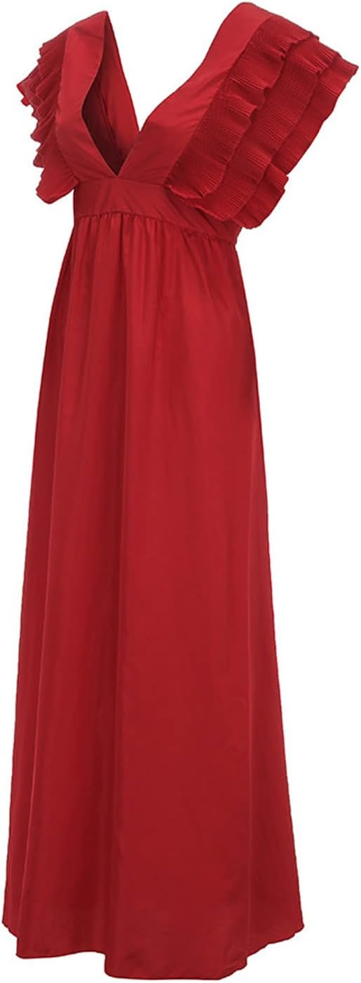 Drune - Elegantes Kleid mit gerafften Ärmeln