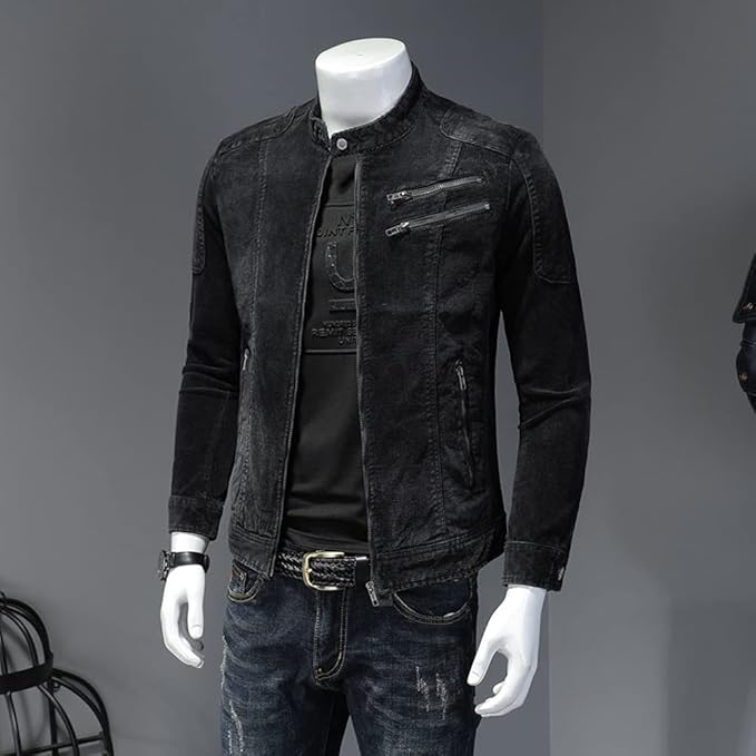 Drune | Herren Stehkragenjacke - Mit Reißverschluss