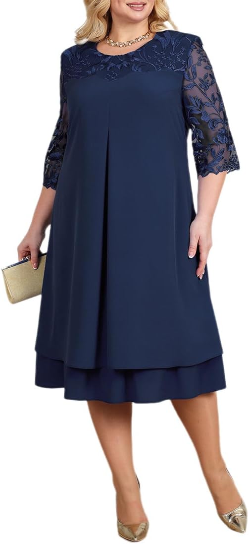 Drune Klassische Sommerkleider: Plus-Size Eleganz für Damen