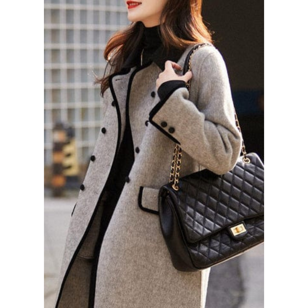 Drune | Winter Trenchcoat für Damen Lange Ärmel Spezieller Winter