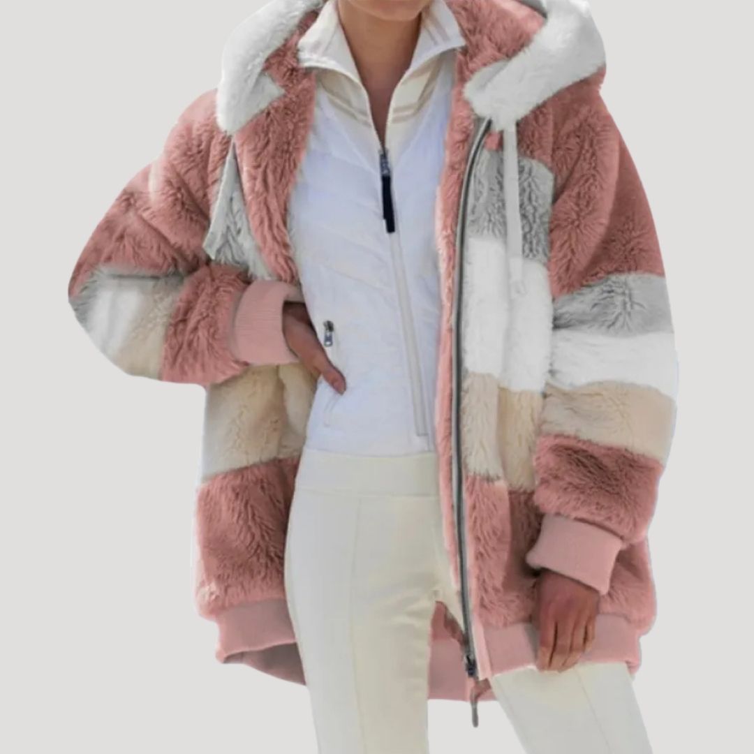 Drune | Damen Fluffy Nep Pelz Winterjacke Cozy Stil