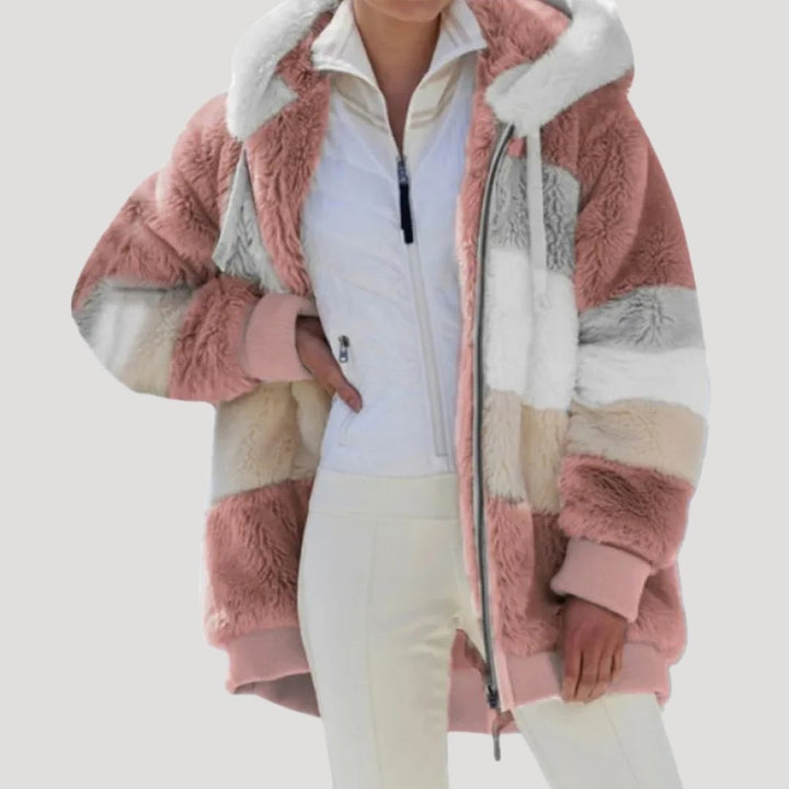Drune | Damen Fluffy Nep Pelz Winterjacke Cozy Stil