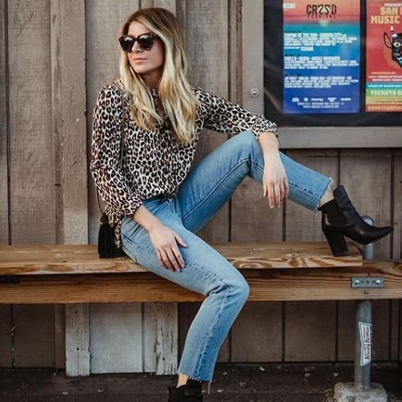 Drune |  Trendige Bluse im Leo-Muster