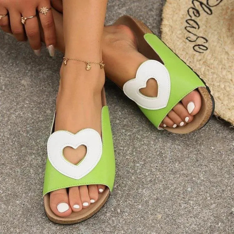 Drune | Sandals Love with Heart Shape Design
