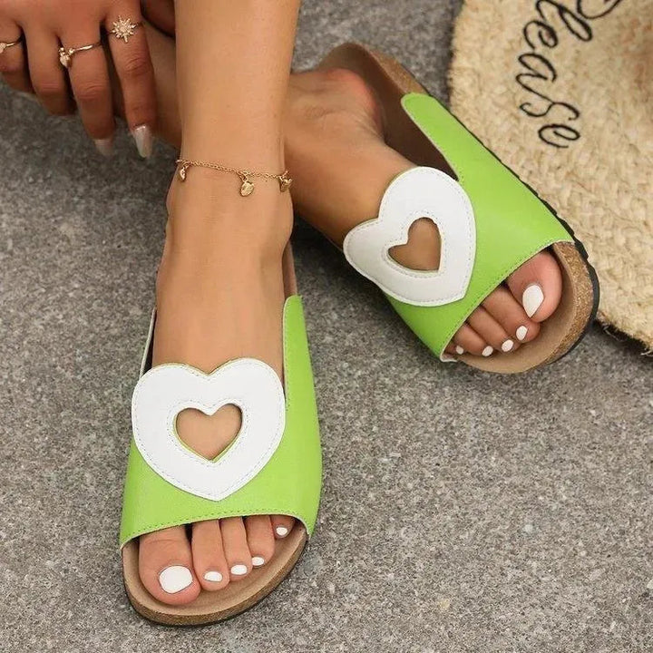 Drune | Sandals Love with Heart Shape Design