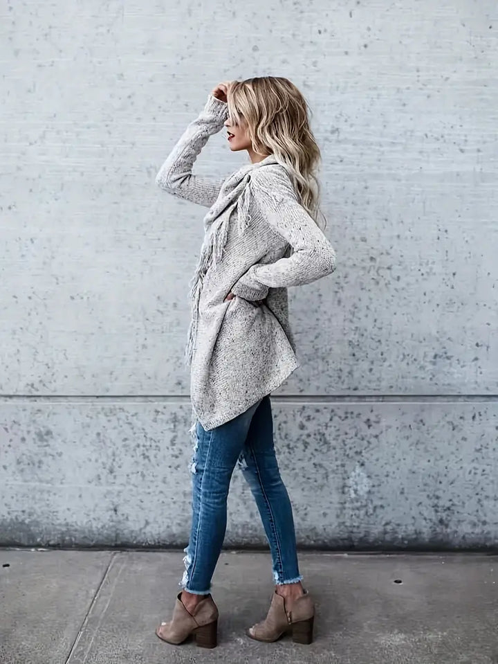 Drune | Tunika Pullover mit Kragen