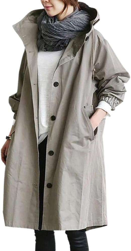Drune | Modischer langer Trenchcoat Damen