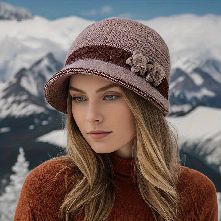 Drune | Schickes Winter Stilvolles Gestricktes Set für Frauen
