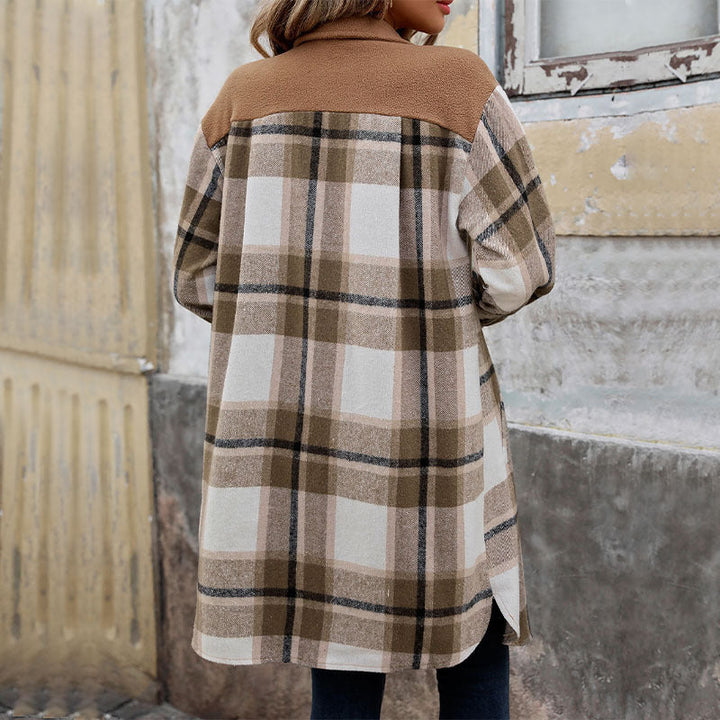 Drune | Karierter Lange Hemdjacke