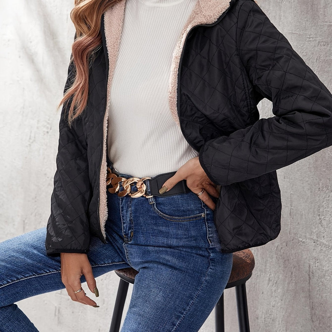 Drune | Steppjacke mit Reißverschluss und Kapuze