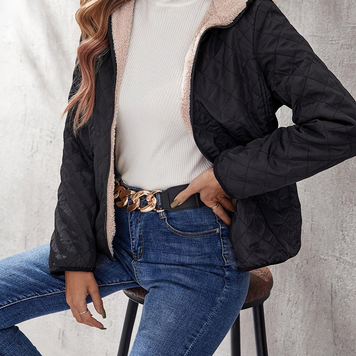 Drune | Steppjacke mit Reißverschluss und Kapuze